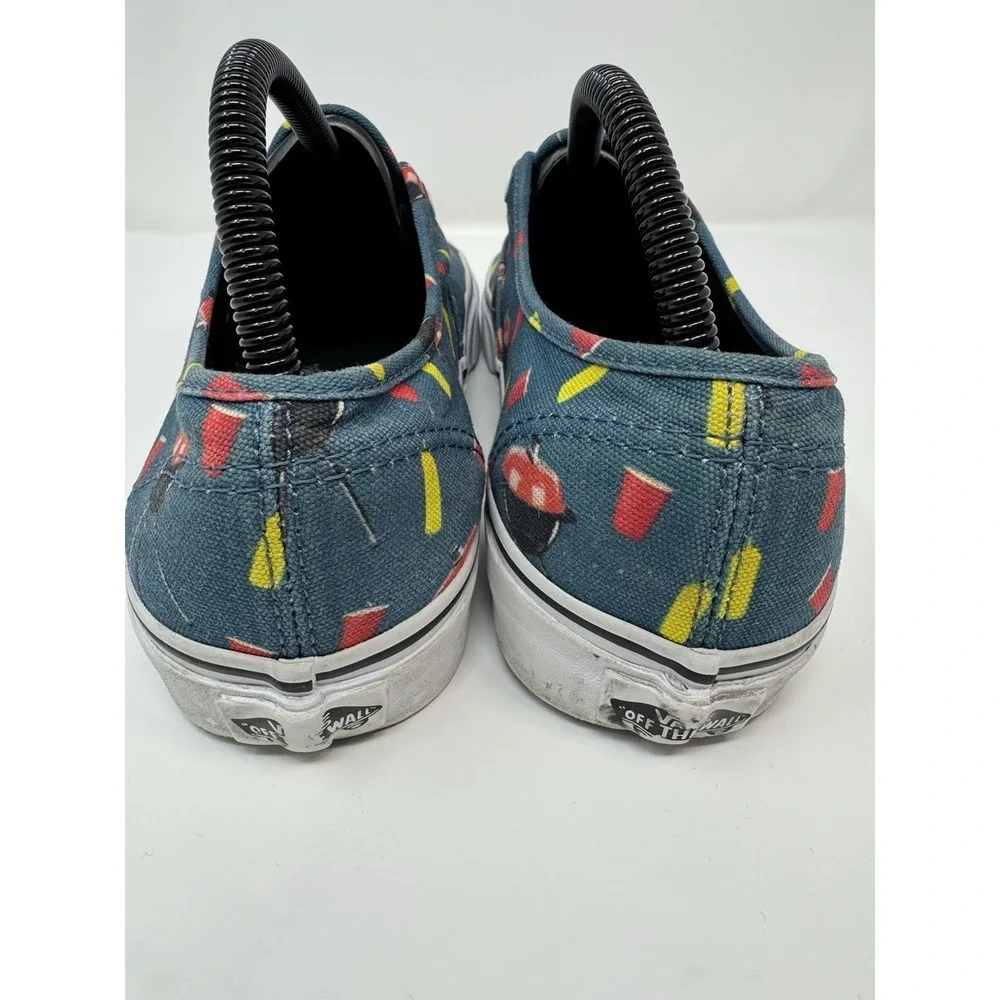 VANS Classic Slip-On‎ Athletic Skate Shoes Women 9.5 Men 8 BBQ Print